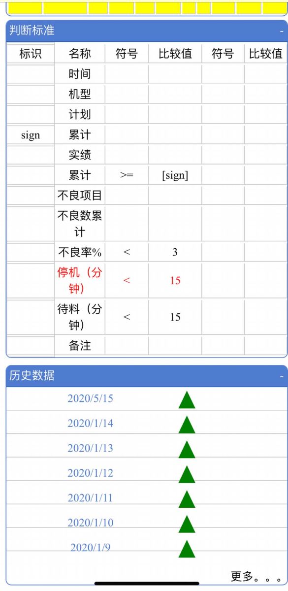 东昌电机生产管理系统手机界面